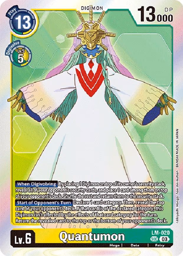 Quantumon (English Exclusive) - Secret Rare (LM-020 SEC)