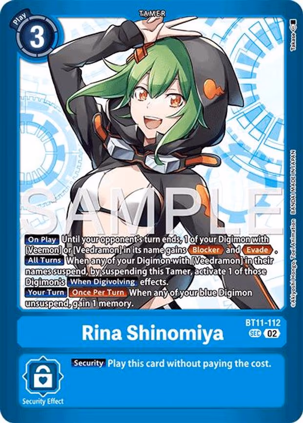 Rina Shinomiya - Secret Rare (BT11-112 SEC)