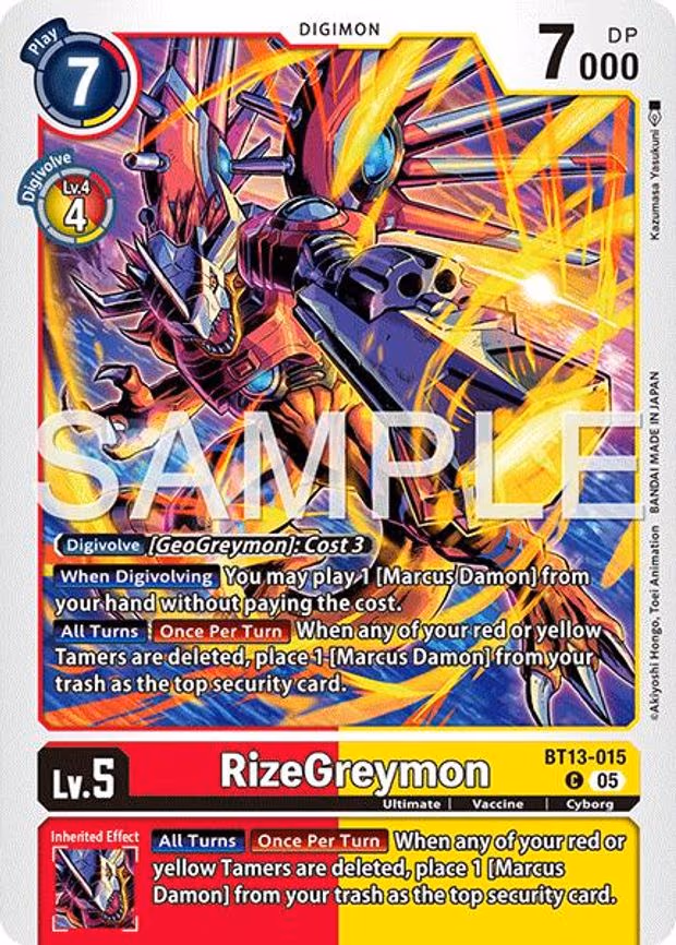 RizeGreymon - BT13-015 (Reprint)