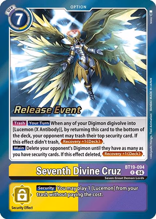 Seventh Divine Cruz - Rare (BT19-094 R)