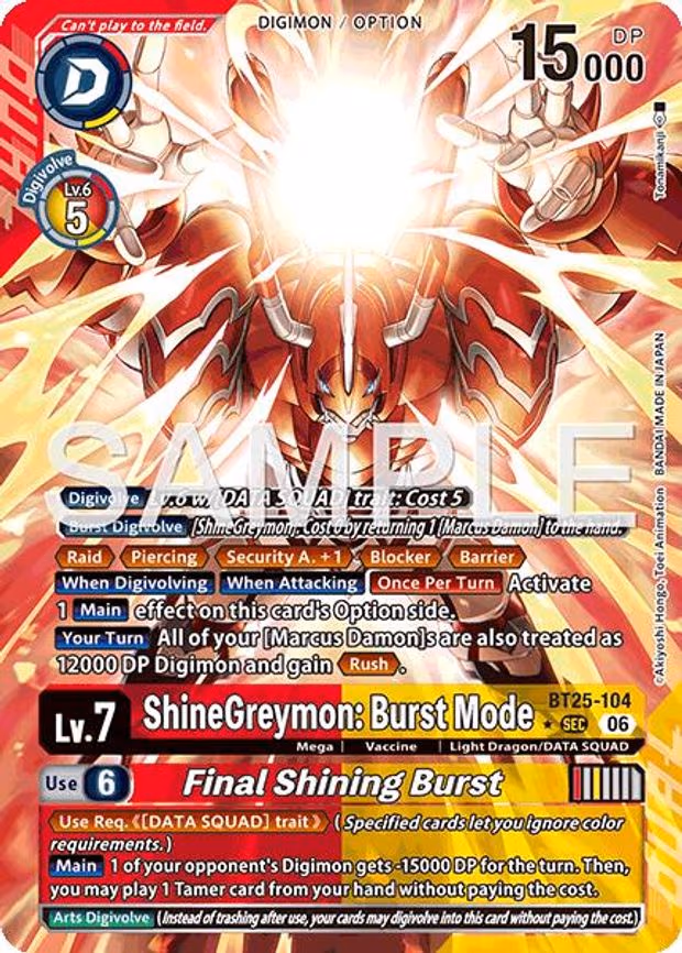 ShineGreymon: Burst Mode // Final Shining Burst