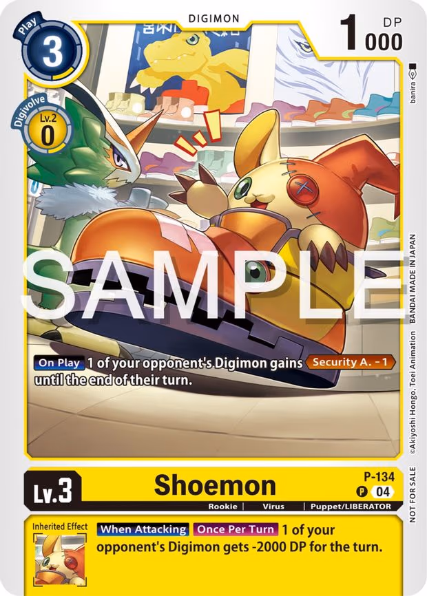 Shoemon (Digimon Liberator Promotion Pack) - Promo (P-134 P)