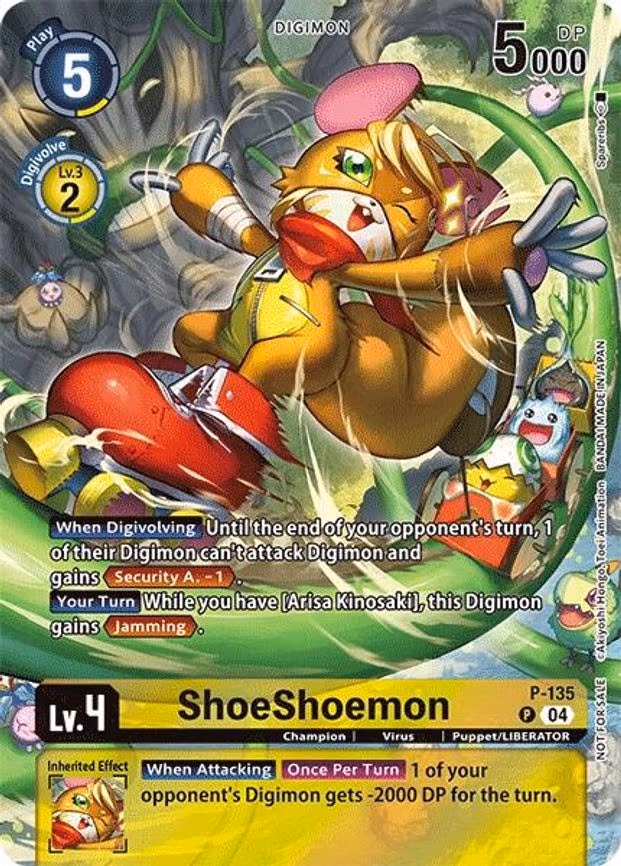 ShoeShoemon (Digimon Liberator D-Storage Set) - Promo (P-135 P)