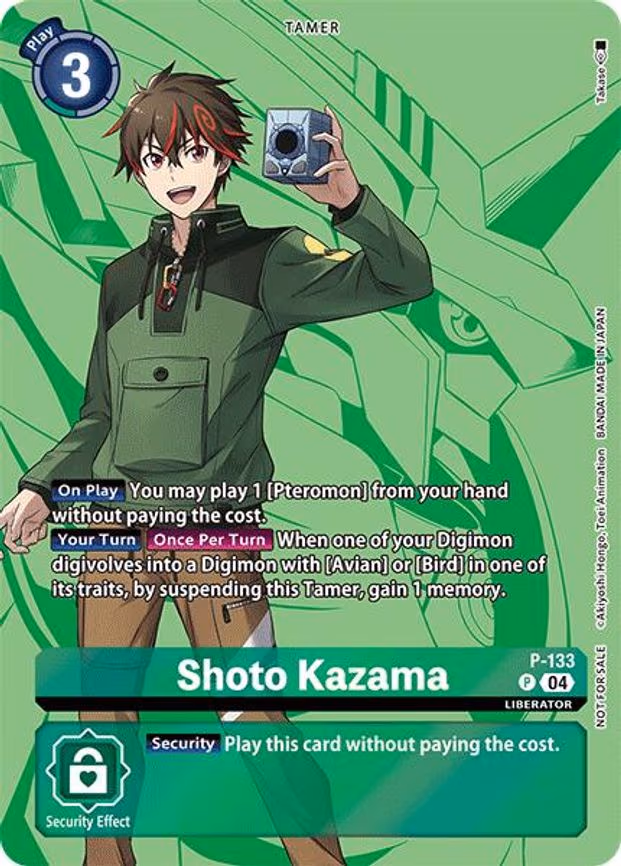 Shoto Kazama (Digimon Liberator D-Storage Set) - Promo (P-133 P)