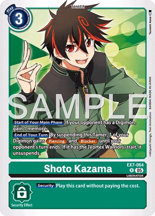 Shoto Kazama (Reprint) - Rare (EX7-064 R)