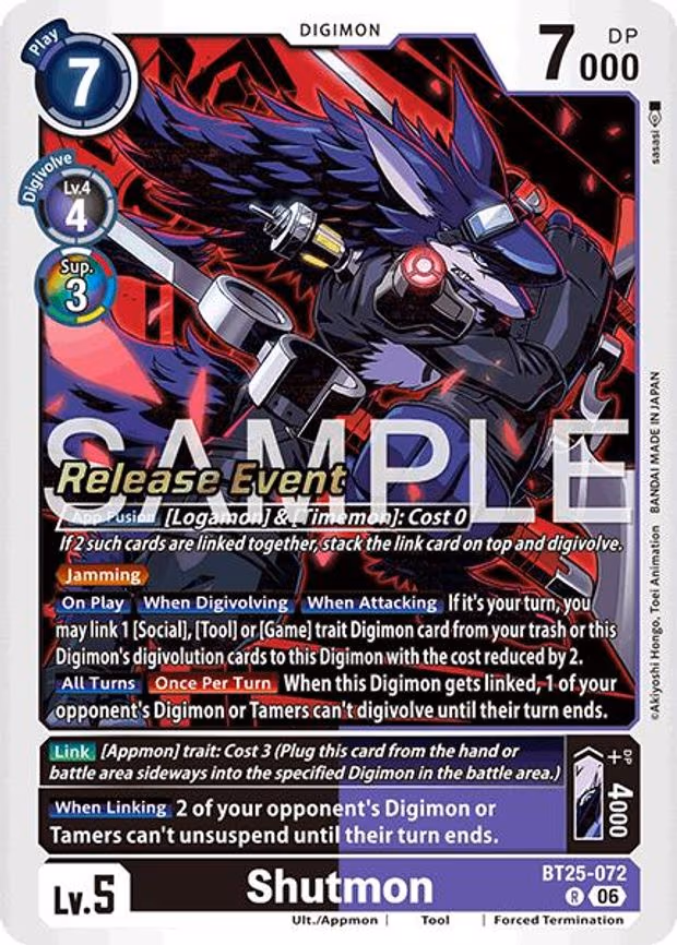 Shutmon - Rare (BT25-072 R)