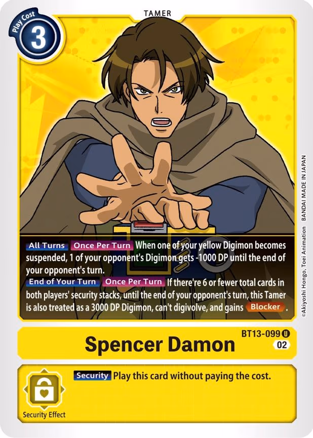 Spencer Damon - Uncommon (BT13-099 U)