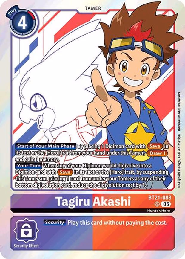 Tagiru Akashi - Super Rare (BT21-088 SR)