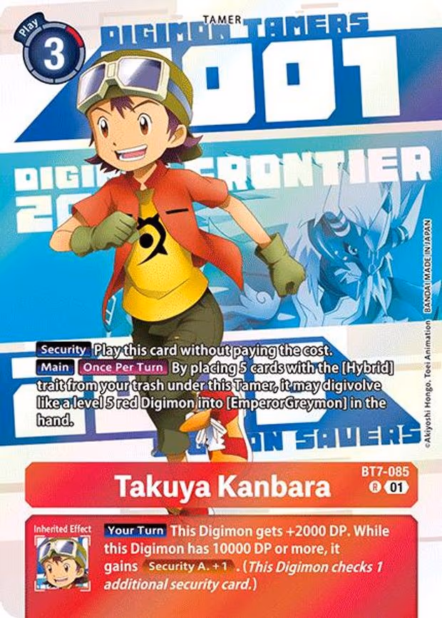 Takuya Kanbara (Digimon Animation Series 25th Anniversary Set) - Rare (BT7-085 R)