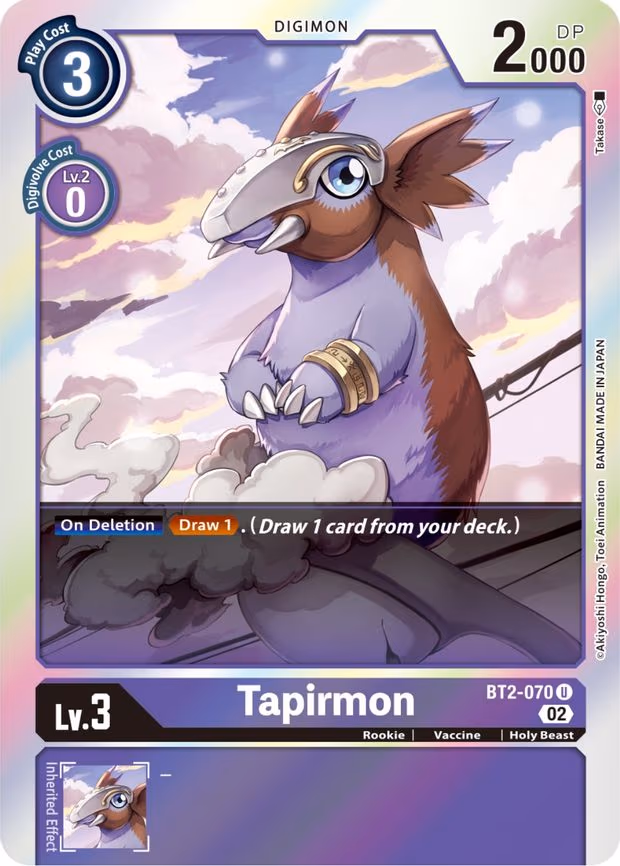 Tapirmon (Resurgence Booster Reprint) - Uncommon (BT2-070 U)