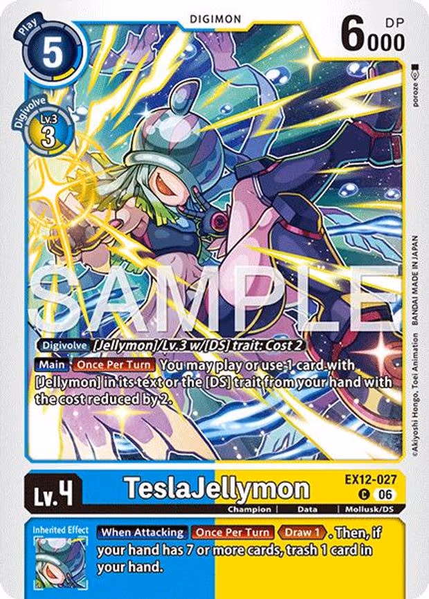 TeslaJellymon - Common (EX12-027 C)