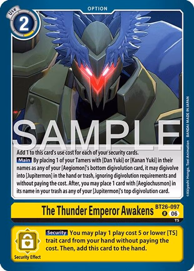 The Thunder Emperor Awakens - Rare (BT26-097 R)