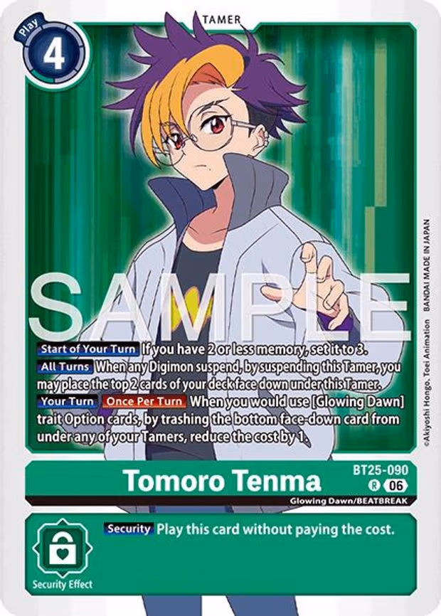 Tomoro Tenma - Rare (BT25-090 R)
