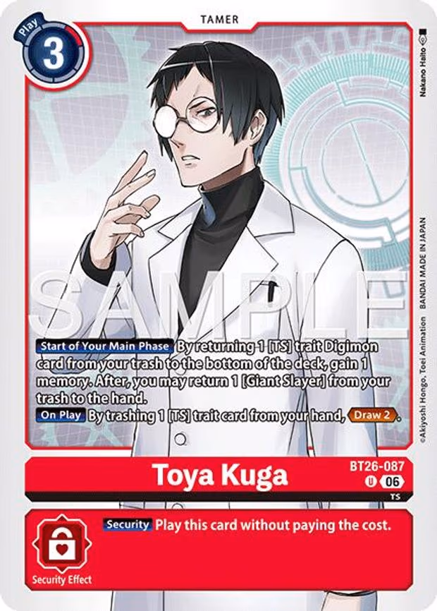Toya Kuga - Uncommon (BT26-087 U)