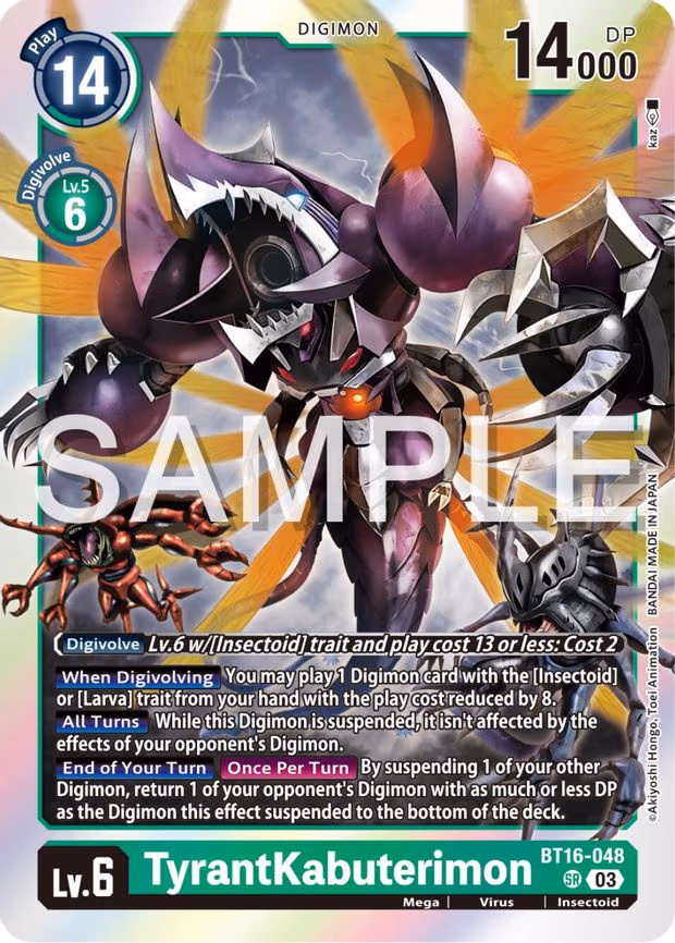 TyrantKabuterimon - Super Rare (BT16-048 SR)