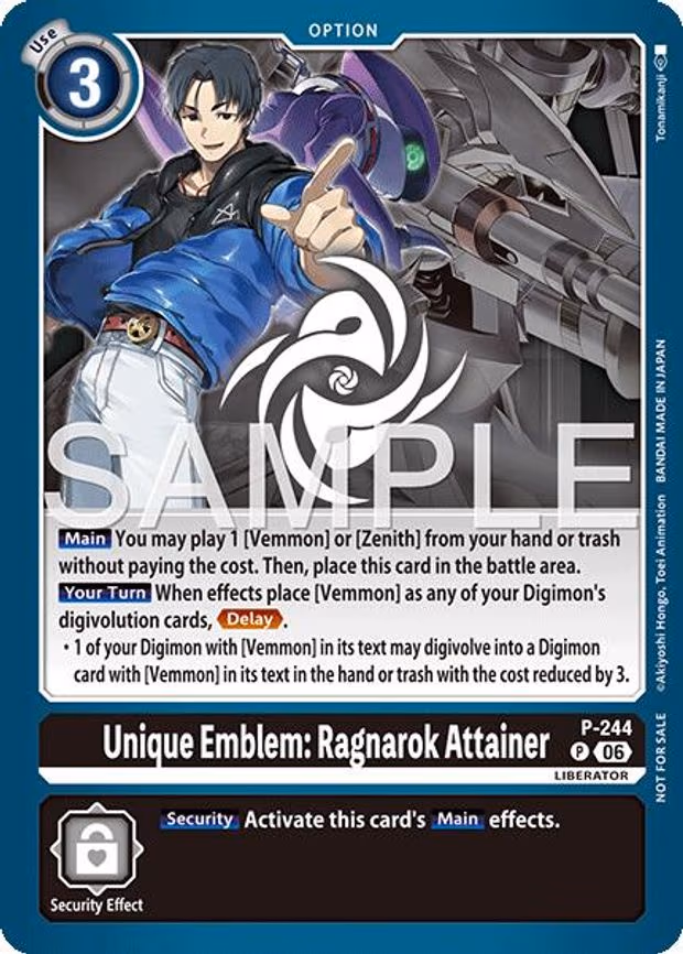 Unique Emblem: Ragnarok Attainer - Promo (P-244 P)