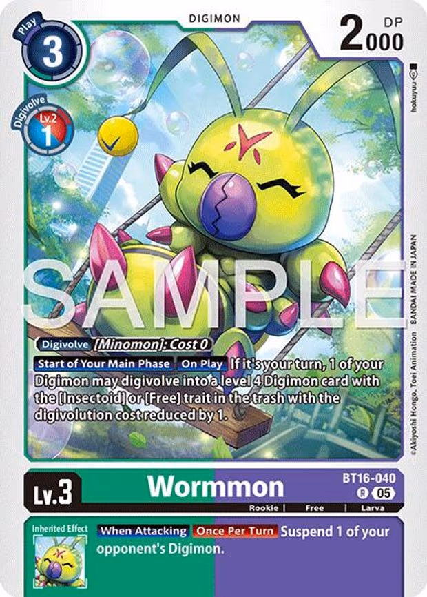 Wormmon - BT16-040 (Reprint)