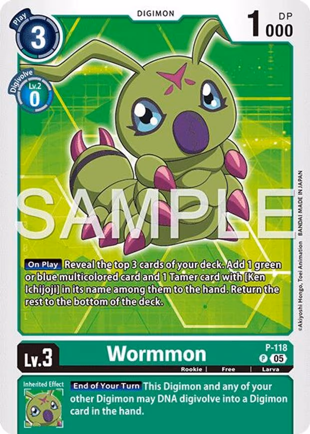 Wormmon - P-118 (Reprint)