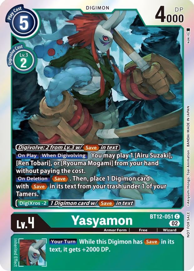 Yasyamon (Box Topper) - Common (BT12-051 C)