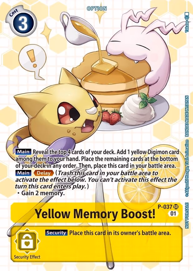 Yellow Memory Boost! - P-037 (Next Adventure Box Promotion Pack) - Super Rare (P-037 SR)