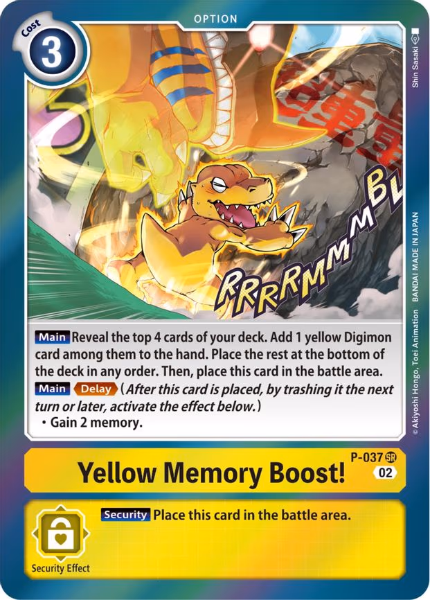 Yellow Memory Boost! (Resurgence Booster Reprint) - Promo (P-037 SR)
