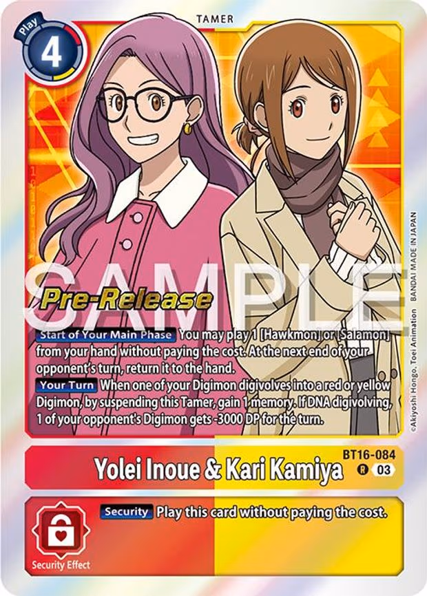 Yolei Inoue & Kari Kamiya - Rare (BT16-084 R)