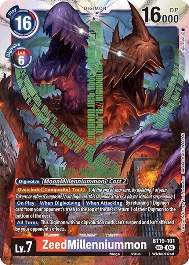 ZeedMillenniummon - Secret Rare (BT19-101 SEC)