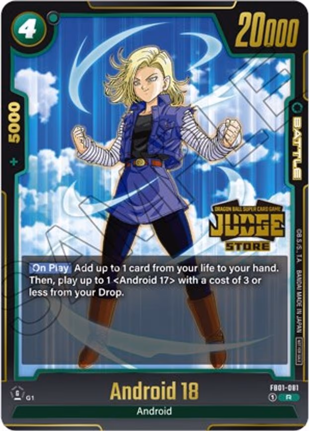 Android 18 - FB01-081 (Judge Pack (Store Judge) 01)