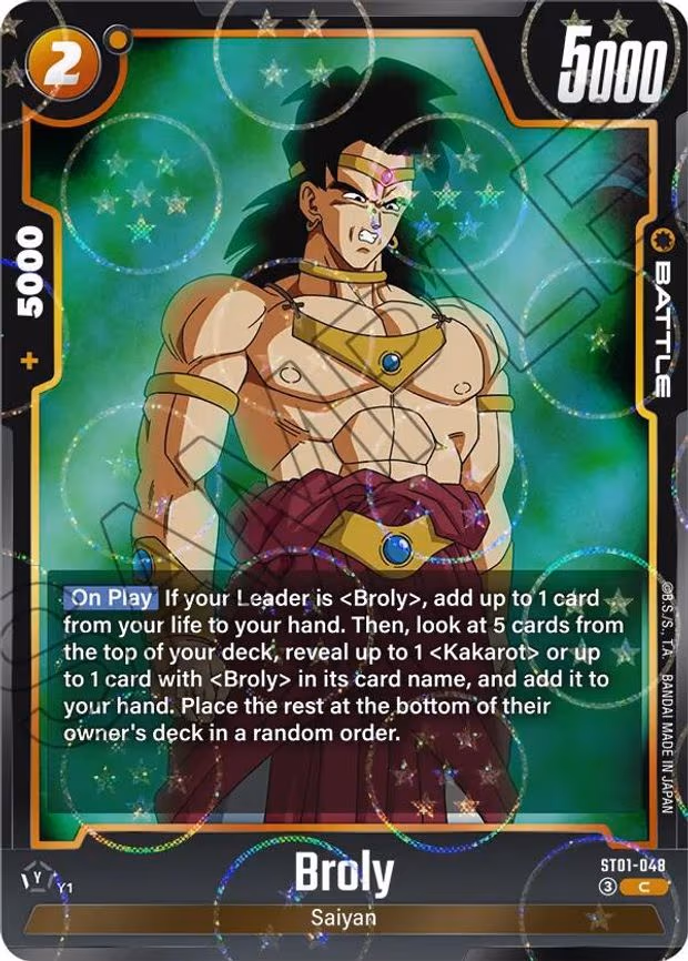 Broly - ST01-048 (Dragon Ball Pattern) - Common (ST01-048)