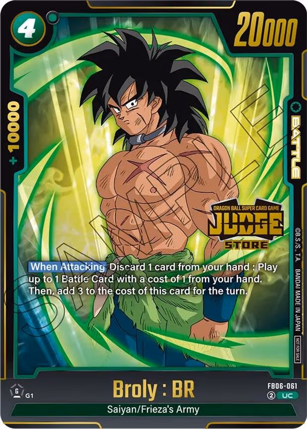 Broly : BR (Judge Pack (Store Judge) 04) - Uncommon (FB06-061)