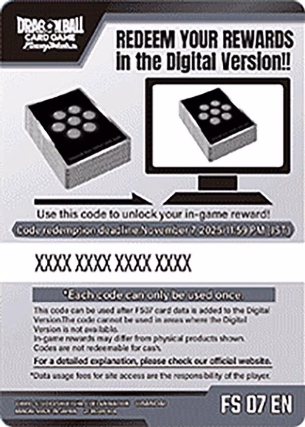 Code Card - Starter Deck 7: Vegeta (Mini)