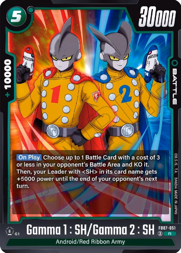 Gamma 1 : SH/Gamma 2 : SH