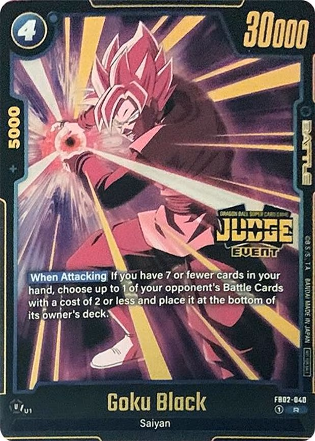 Goku Black - FB02-040 (Judge Pack (Event Judge) 02) - Rare (FB02-040)