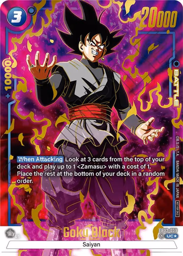 Goku Black - FB02-039 (Championship Pack 01) (Gold) - Uncommon (FB02-039)