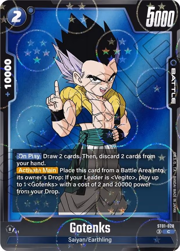 Gotenks - ST01-020 (Dragon Ball Pattern) - Common (ST01-020)