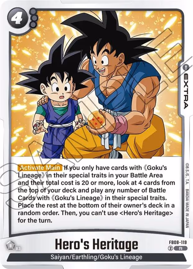 Hero's Heritage - Rare (FB08-119)