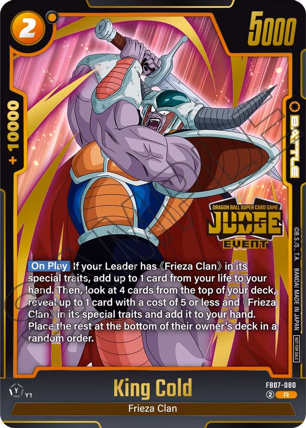 King Cold (Judge Pack (Event Judge) 05) - Rare (FB07-080)