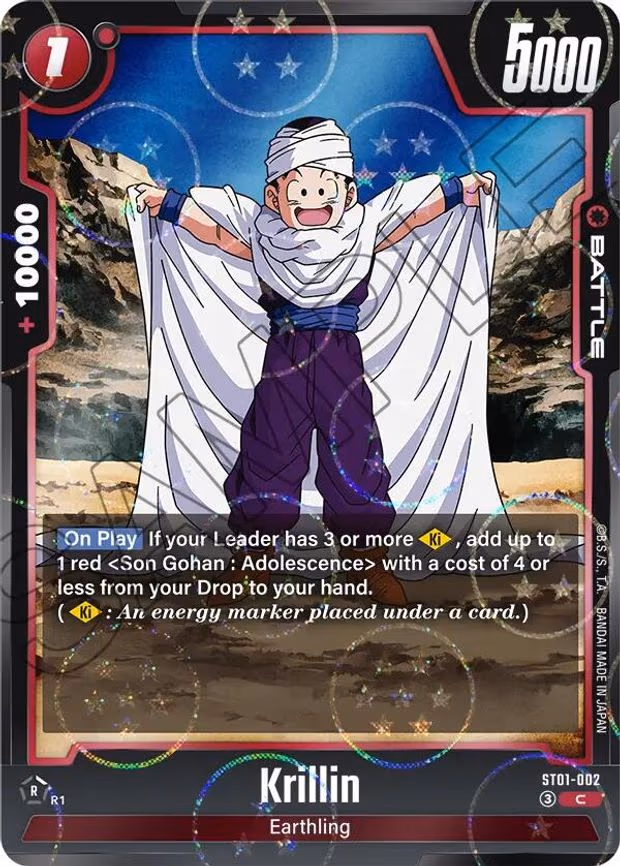 Krillin (Dragon Ball Pattern) - Common (ST01-002)