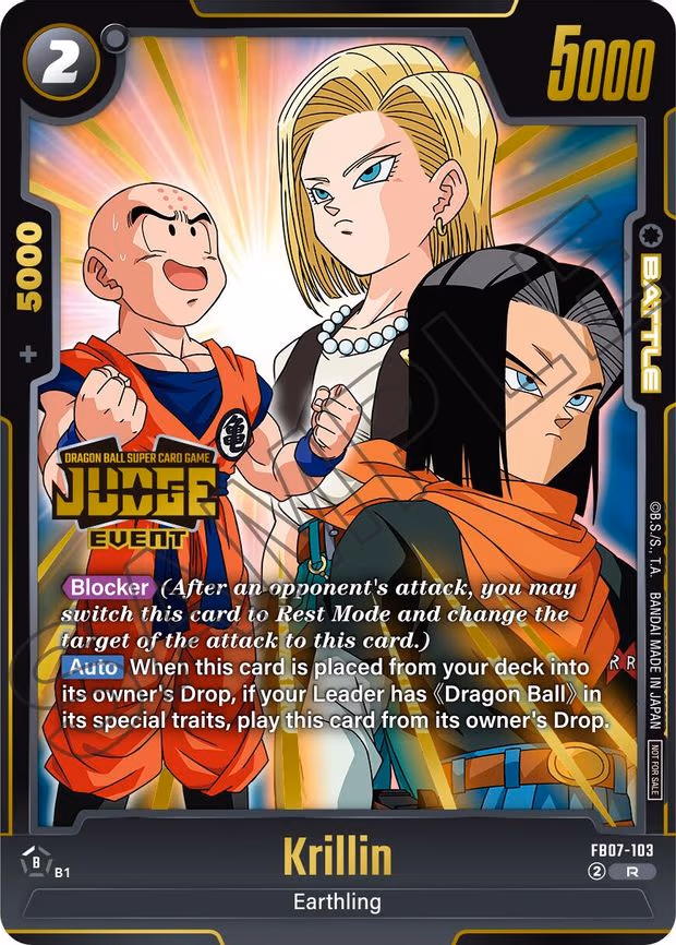 Krillin (Judge Pack (Event Judge) 05) - Rare (FB07-103)