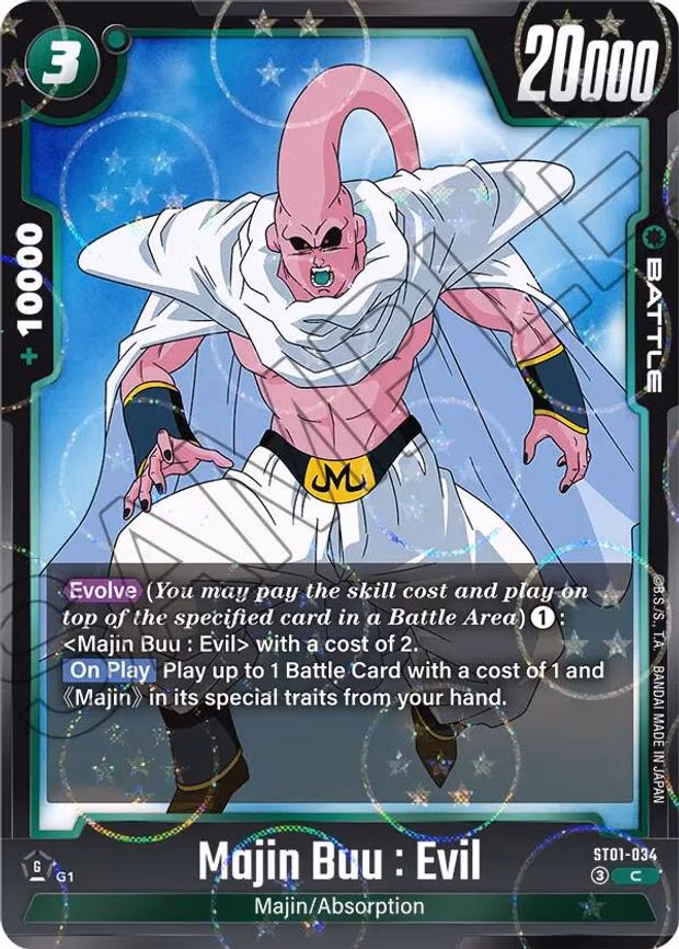 Majin Buu : Evil - ST01-034 (Dragon Ball Pattern) - Common (ST01-034)
