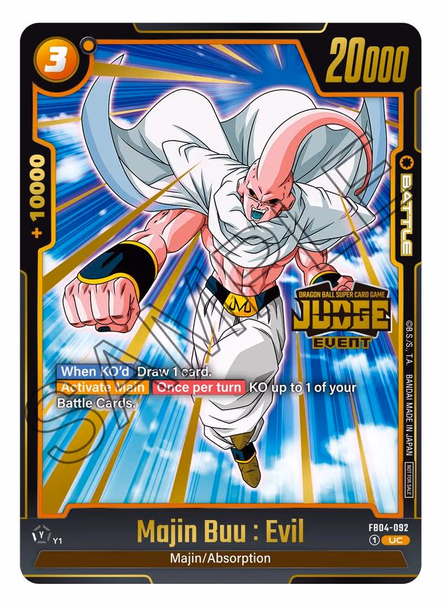 Majin Buu : Evil (Judge Pack (Event Judge) 03) - Uncommon (FB04-092)