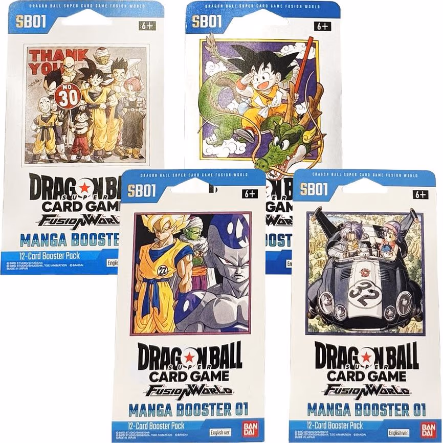 Manga Booster 01 Sleeved Booster Packs [Set of 4]