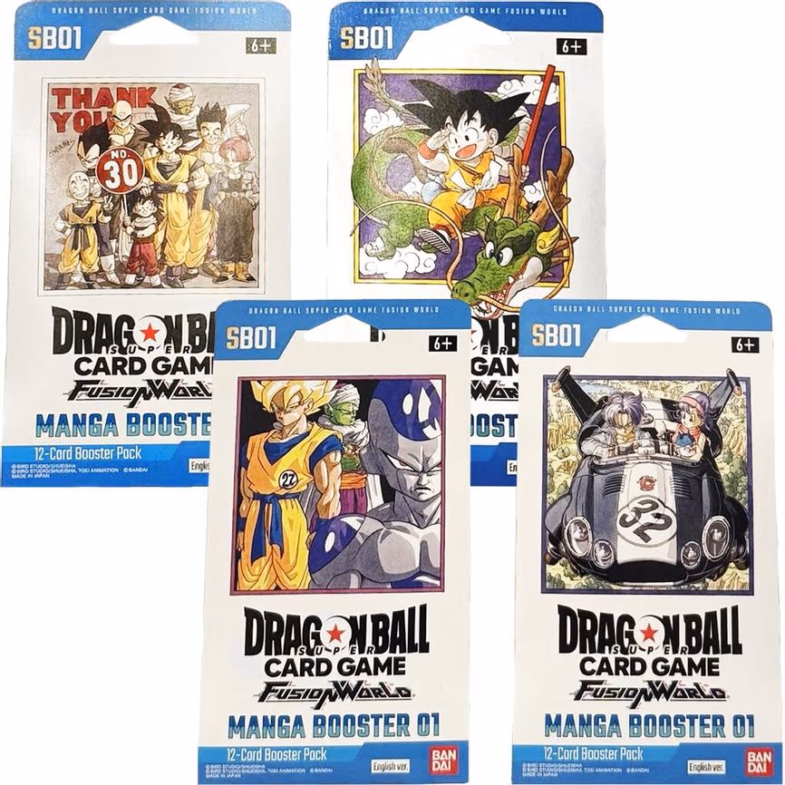 Manga Booster 01 Sleeved Booster Packs [Set of 4]