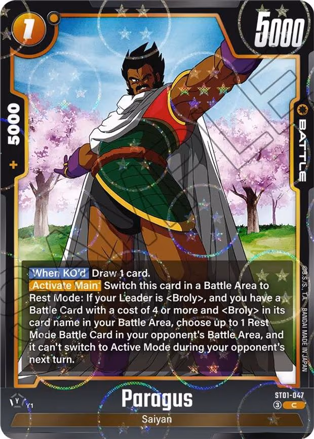 Paragus (Dragon Ball Pattern) - Common (ST01-047)