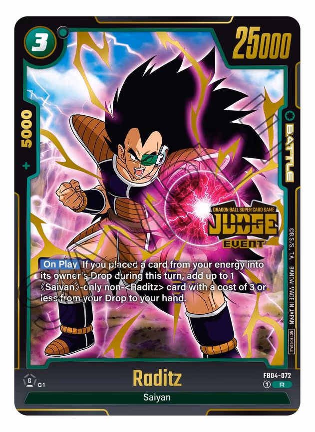 Raditz (Judge Pack (Event Judge) 03) - Rare (FB04-072)