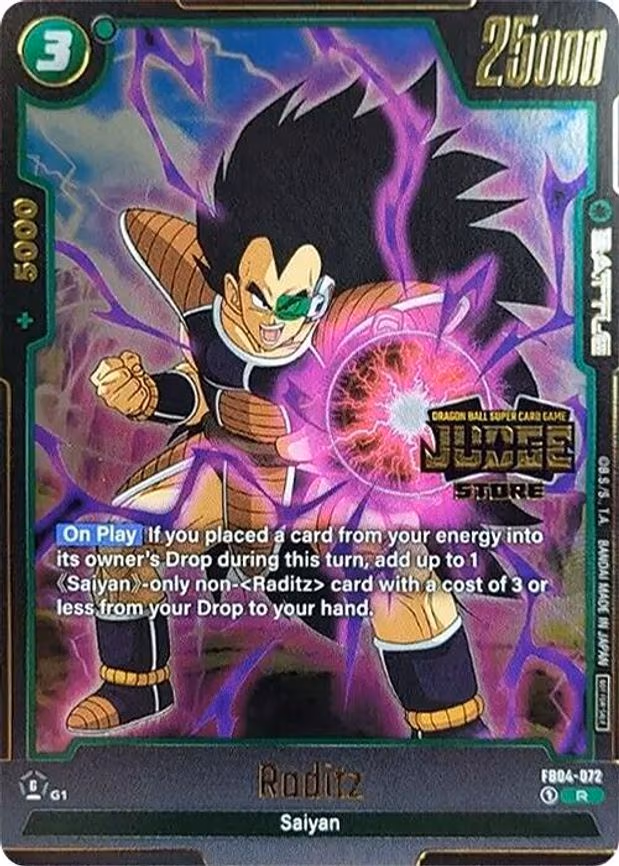 Raditz (Judge Pack (Store Judge) 03) - Rare (FB04-072)