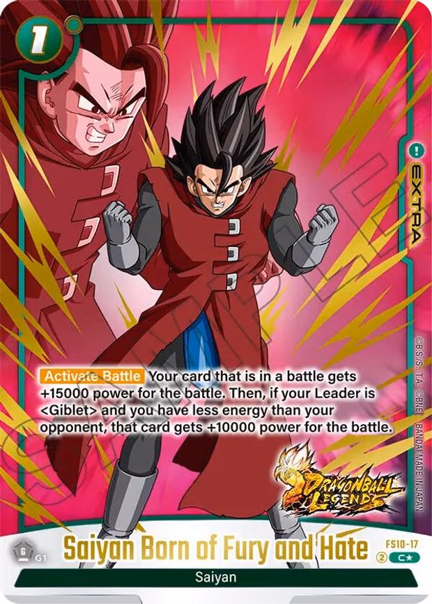 Saiyan Born of Fury and Hate