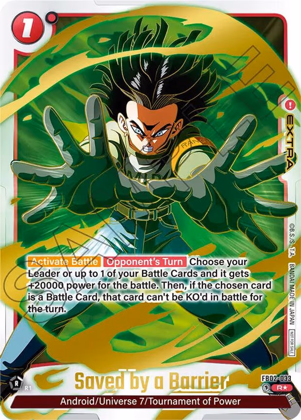 Saved by a Barrier - FB02-033 (Championship Pack 01) (Gold) - Rare (FB02-033)