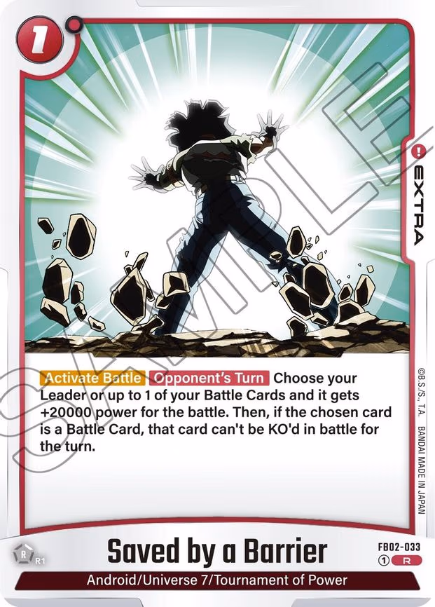 Saved by a Barrier - Rare (FB02-033)