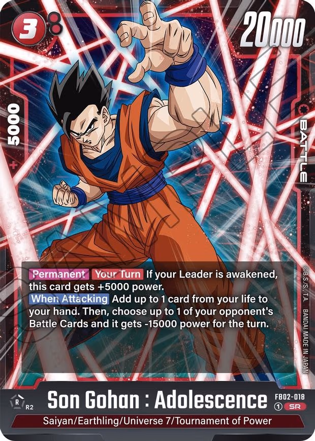 Son Gohan - Super Rare (FB02-018)
